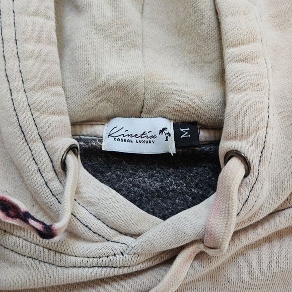 Kinetix Casual Luxury Tie Dyed Joodie Black and‎ Tan, size M - Picture 2 of 4